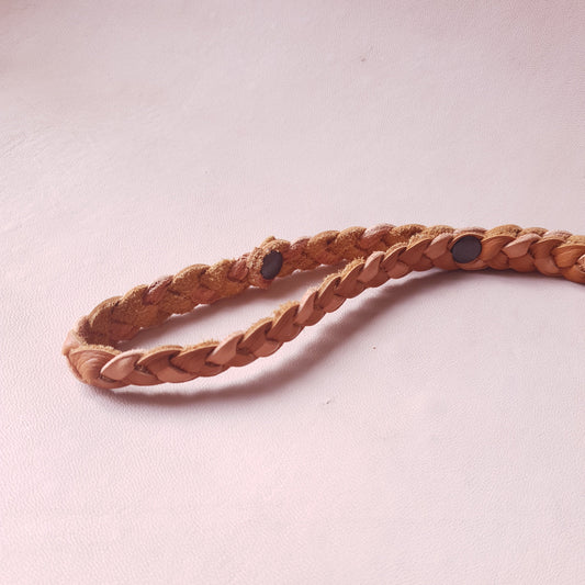 Laisse en cuir - 62 cm - marron