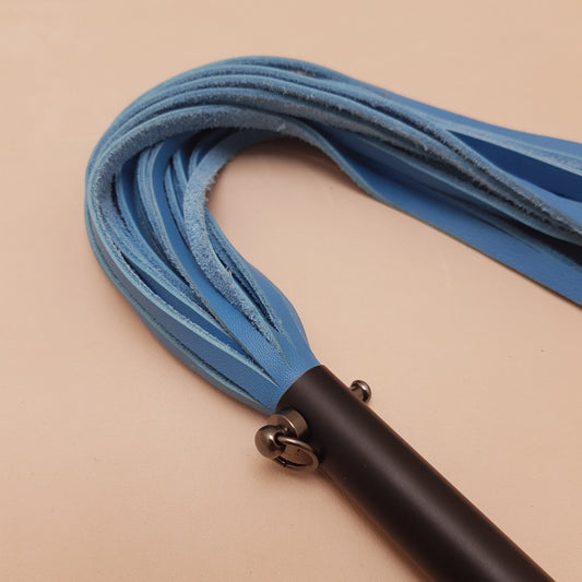 Martinet cuir & métal - 53 cm - bleu