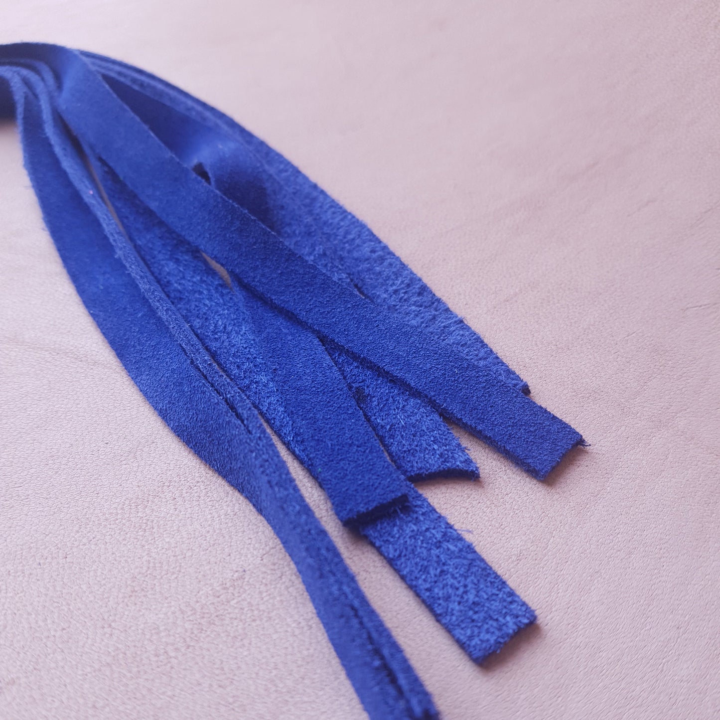 Martinet cuir - 35 cm - bleu & or