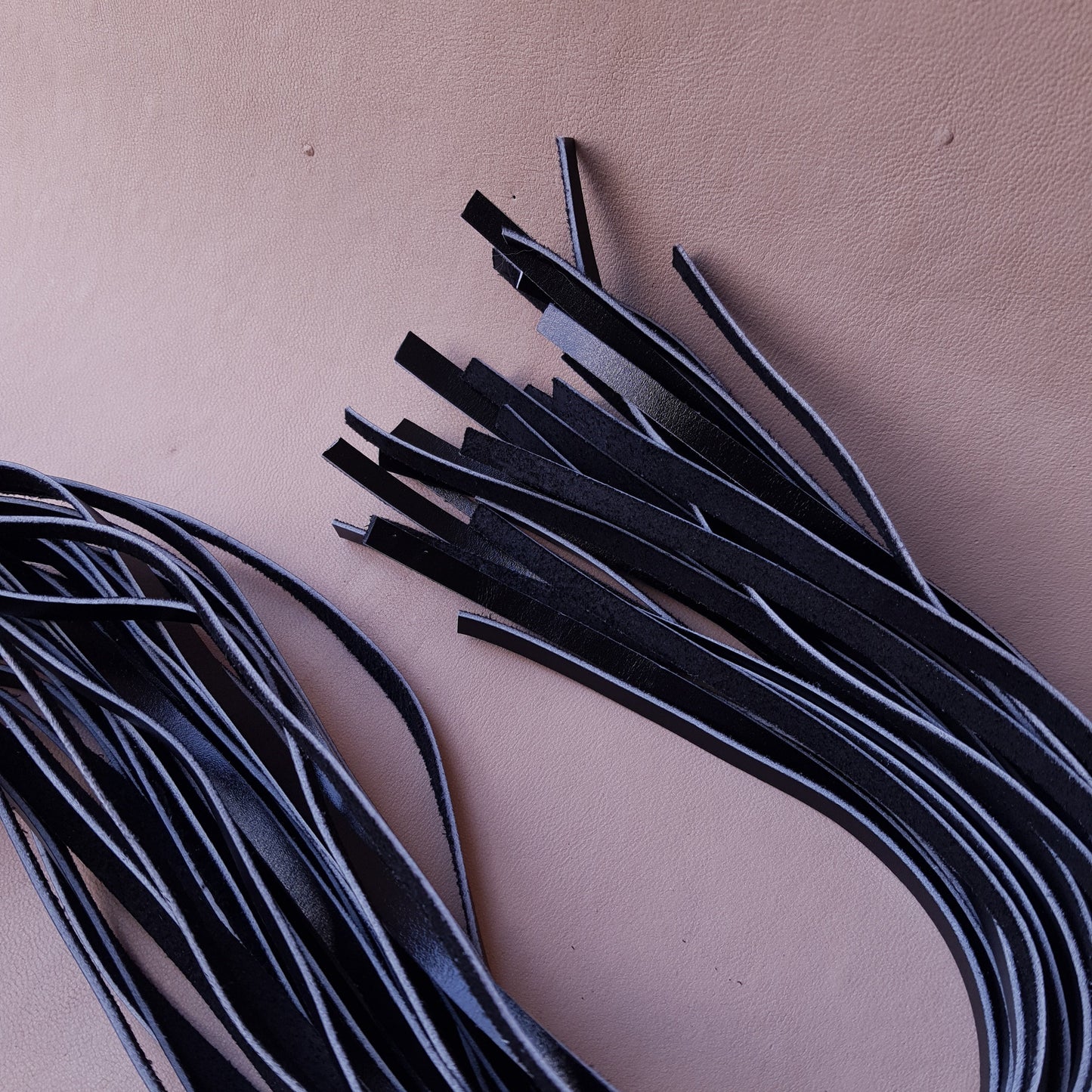 Martinet cuir - 75 cm - noir & blanc variante 2