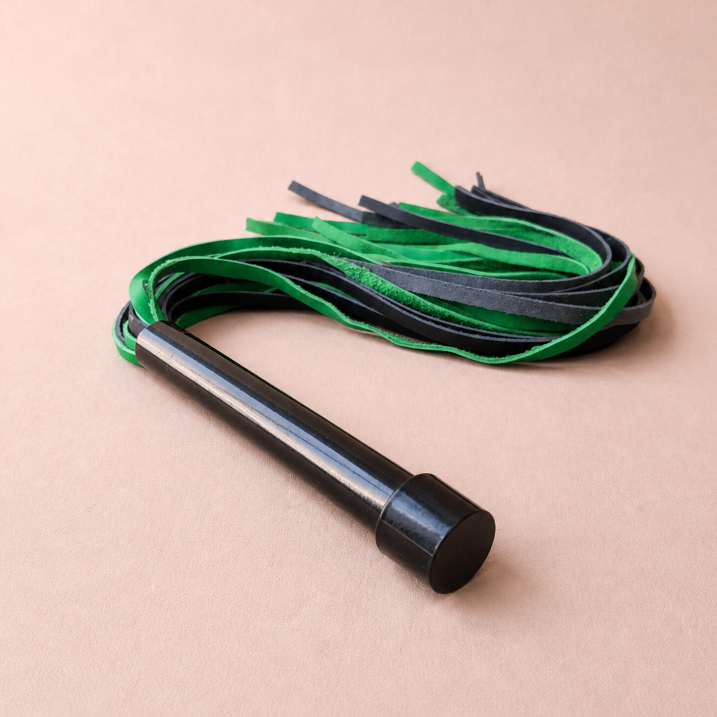 Martinet cuir & acier - 44 cm - vert & noir