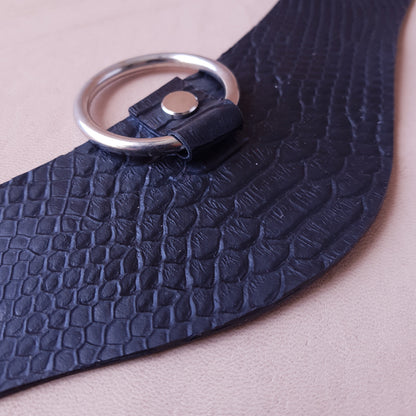 Collier en latex - 38 cm - noir