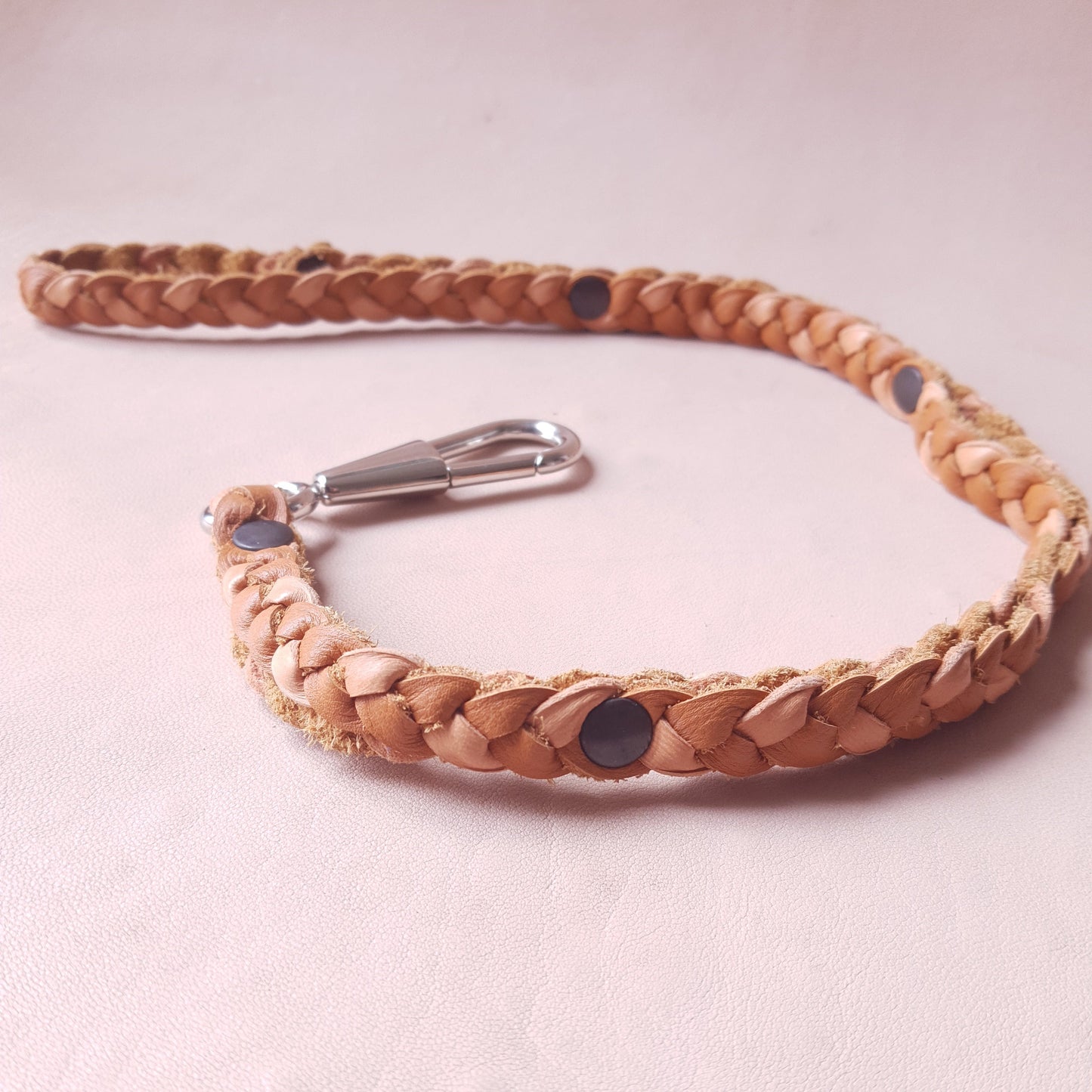 Laisse en cuir - 62 cm - marron