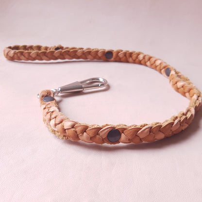 Laisse en cuir - 62 cm - marron