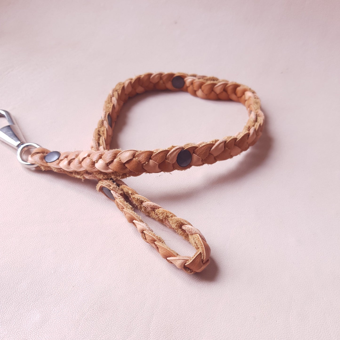 Laisse en cuir - 62 cm - marron