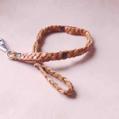 Laisse en cuir - 62 cm - marron