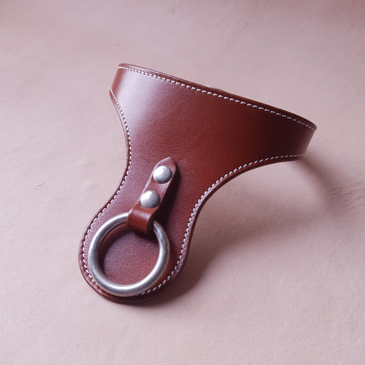 Collier en cuir - 31,5 cm - marron