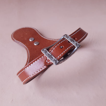 Collier en cuir - 31,5 cm - marron