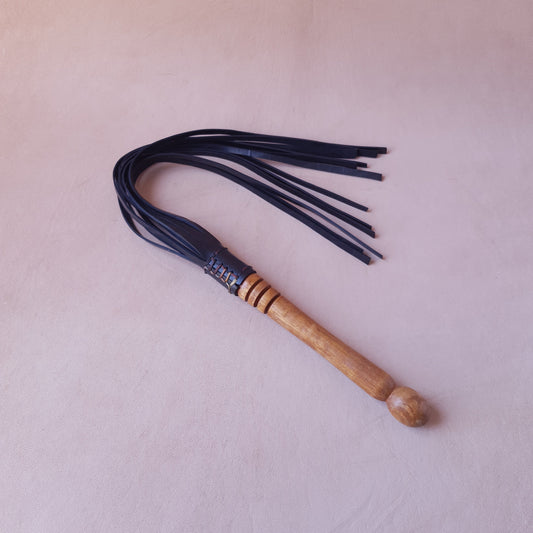 Martinet caoutchouc & bois (olivier) - 50 cm - noir & bois