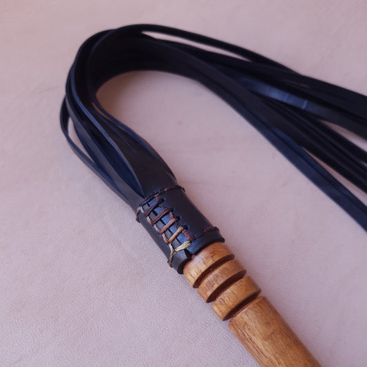 Martinet caoutchouc & bois (olivier) - 50 cm - noir & bois