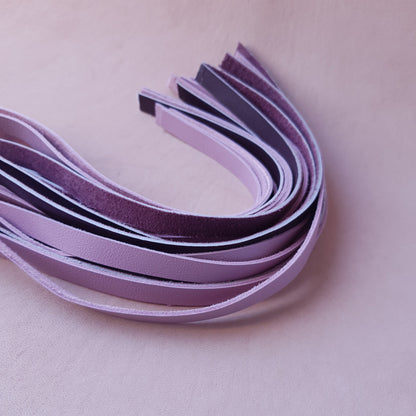Martinet cuir & knot - 65 cm - rose & marron