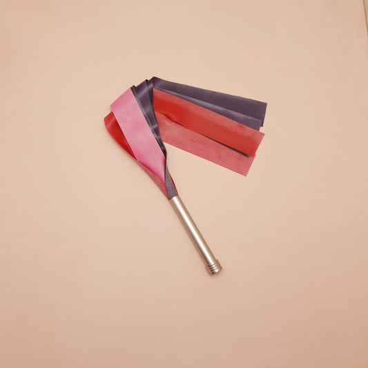 Martinet latex & acier - 66 cm - violet, rose & gris