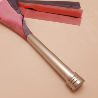 Martinet latex & acier - 66 cm - violet, rose & gris