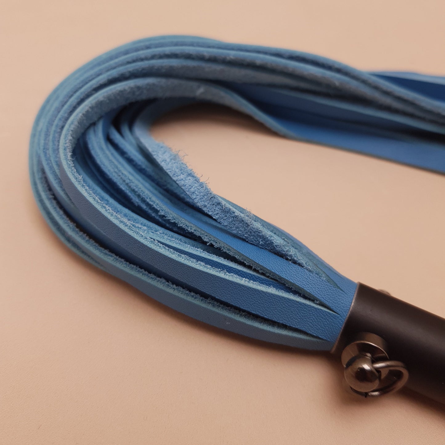 Martinet cuir & métal - 53 cm - bleu