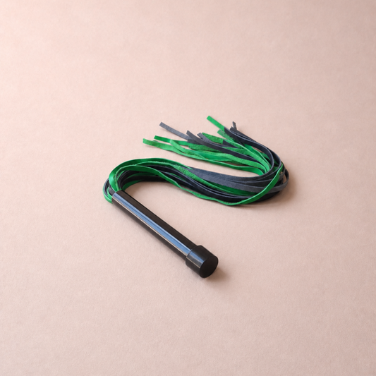 Martinet cuir & acier - 44 cm - vert & noir
