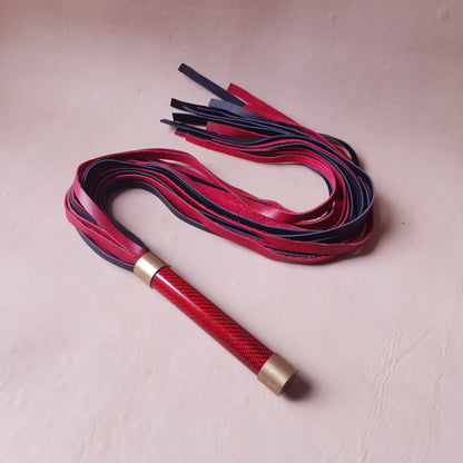 Martinet SC - 63 cm en cuir - rouge & noir