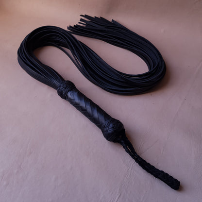 Martinet cuir & knot - 100 cm - noir variante 2
