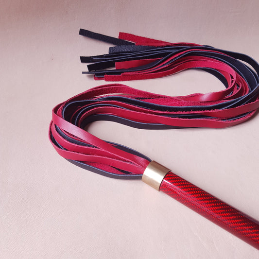 Martinet SC - 63 cm en cuir - rouge & noir