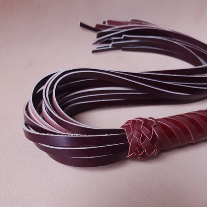 Martinet cuir & knot - 55 cm - bordeaux