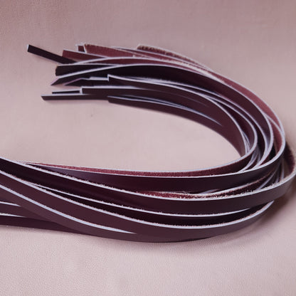 Martinet cuir & knot - 55 cm - bordeaux