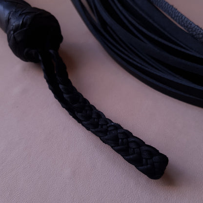 Martinet cuir & knot - 100 cm - noir variante 2