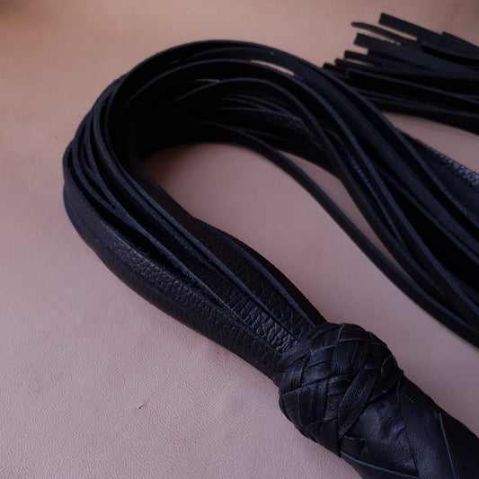 Martinet cuir & knot - 100 cm - noir variante 2