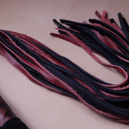 Martinet cuir - 76 cm - bordeaux & noir variante 2