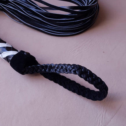 Martinet cuir - 75 cm - noir & blanc variante 2