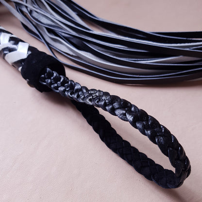 Martinet cuir - 75 cm - noir & blanc variante 3
