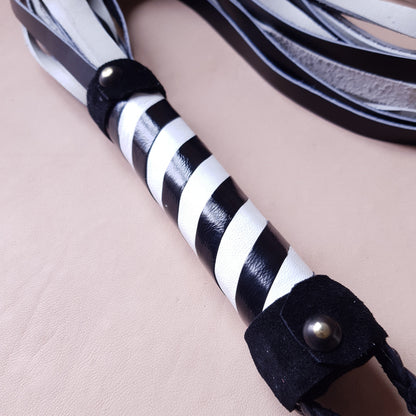 Martinet cuir - 76 cm - noir & blanc variante 2