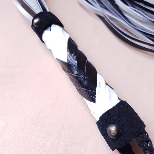Martinet cuir - 75 cm - noir & blanc variante 4