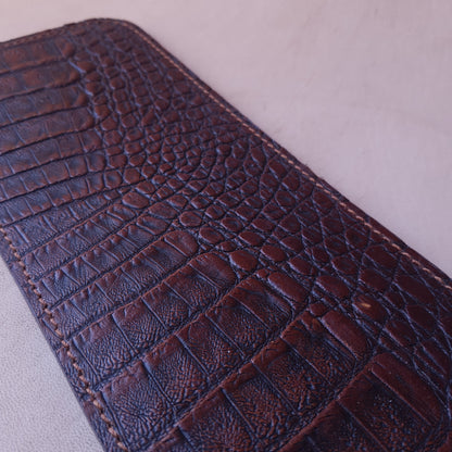 Paddle cuir & acier - 43 cm - marron