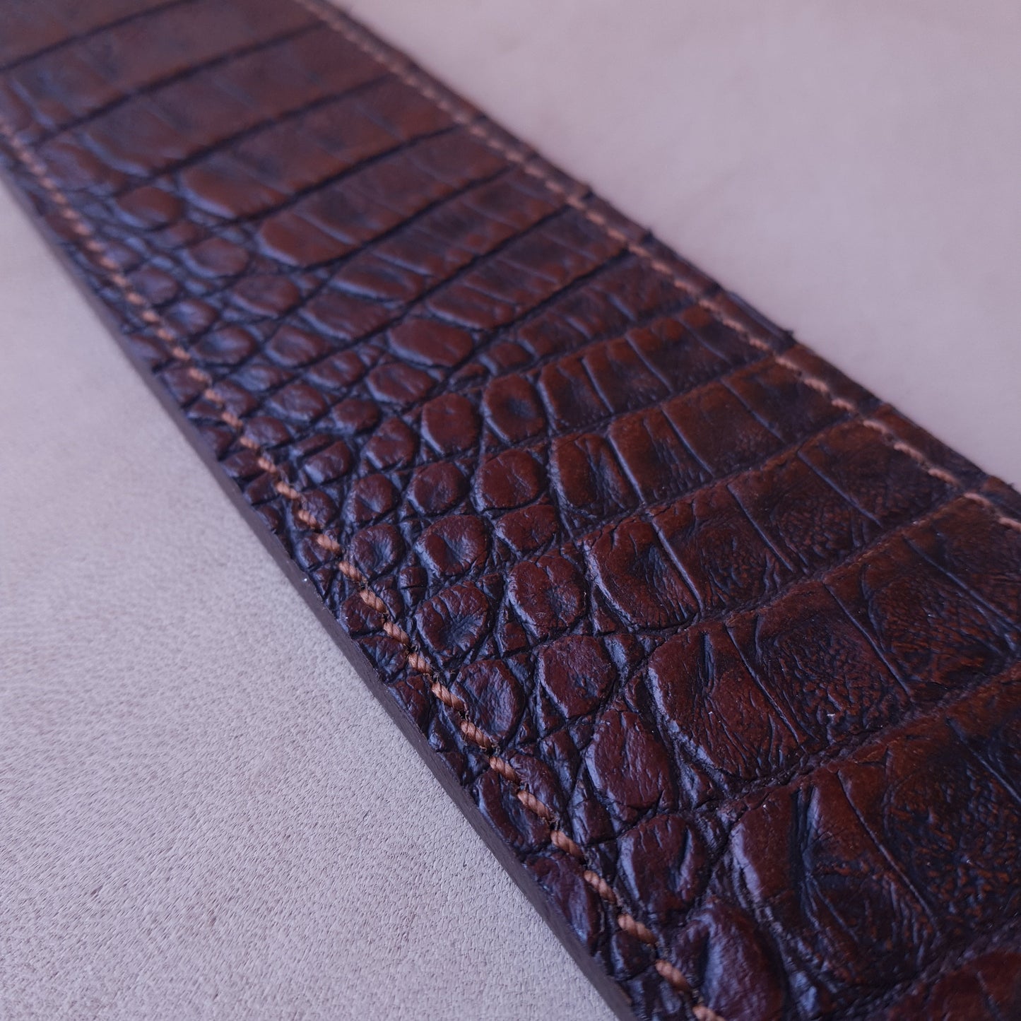 Paddle cuir & acier - 43 cm - marron 2