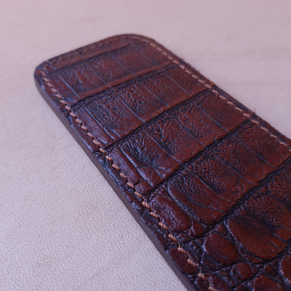 Paddle cuir & acier - 43 cm - marron 2