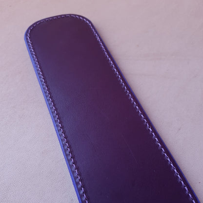 Paddle cuir & acier - 41 cm - violet