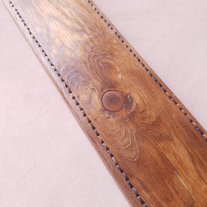 Paddle caoutchouc & bois (frêne) - 36 cm - bois & noir