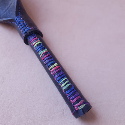 Strap caoutchouc & inox - 46 cm - noir