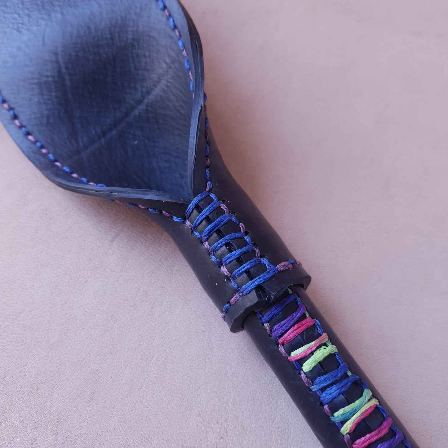 Strap caoutchouc & inox - 46 cm - noir