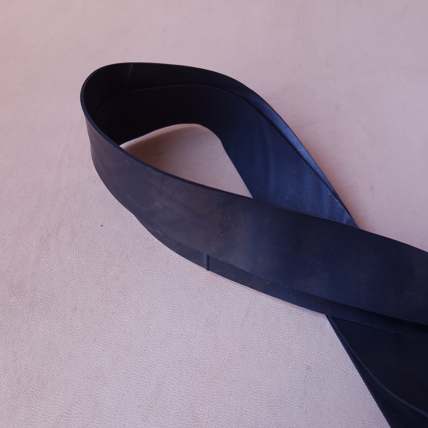 Strap caoutchouc & inox - 61 cm - noir