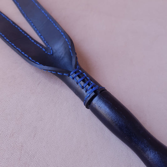 Strap caoutchouc & bois (acacia) - 45 cm - noir