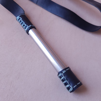 Langue de dragon caoutchouc & inox - 60 cm - noir