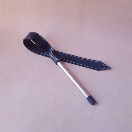 Langue de dragon caoutchouc & inox - 60 cm - noir 2