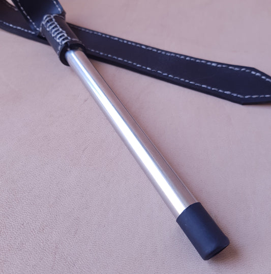 Langue de dragon caoutchouc & inox - 60 cm - noir 2