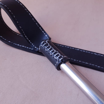 Langue de dragon caoutchouc & inox - 60 cm - noir 2