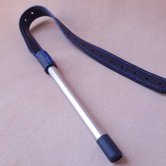 Langue de dragon caoutchouc & inox - 62 cm - noir